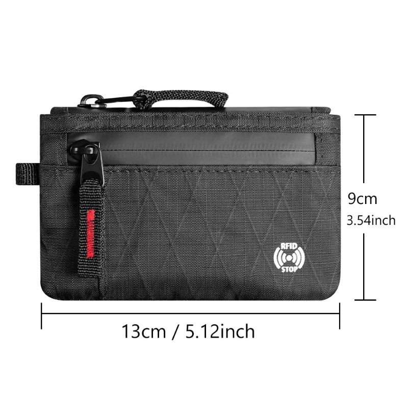 Edc Carry Accessories - Carteira EDC Ultra-Fina Anti-Furto RFID, Bolsa