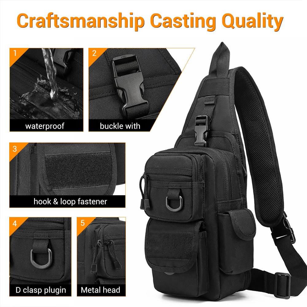 Bolsa tática para pistola, bol - Edc Concealed Carry Sling Bag avaliação e preço