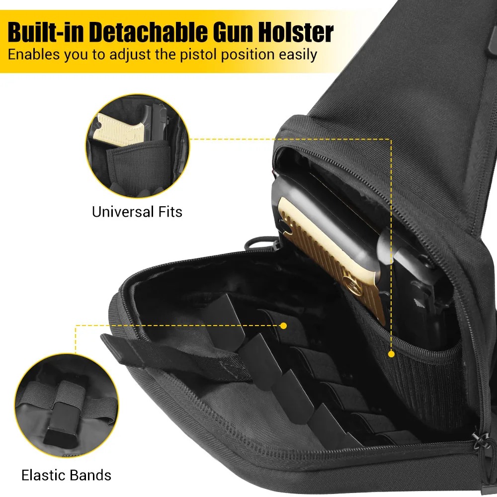 Bolsa de Peito para Transporte - Edc Concealed Carry Sling Bag avaliação e preço
