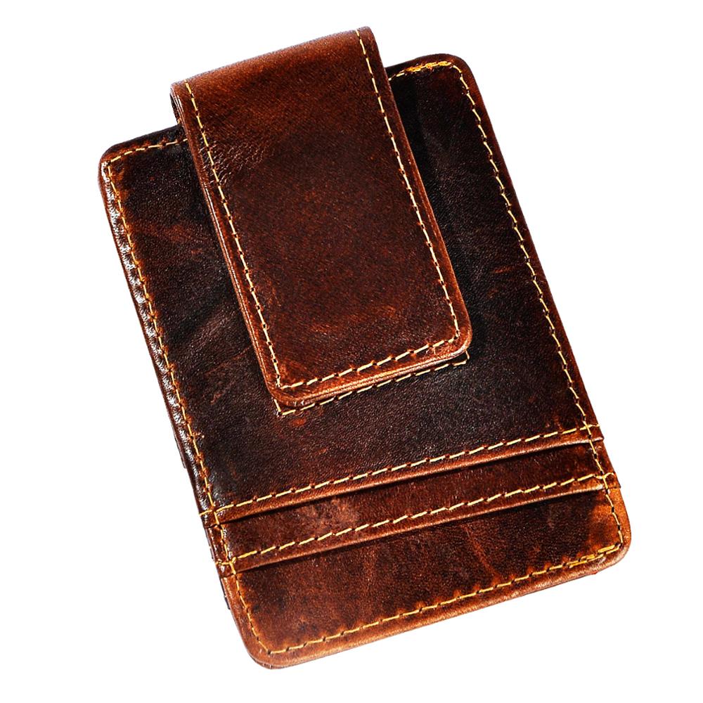 Carteira magnética de couro re - Money Clip Magnetic avaliação e preço