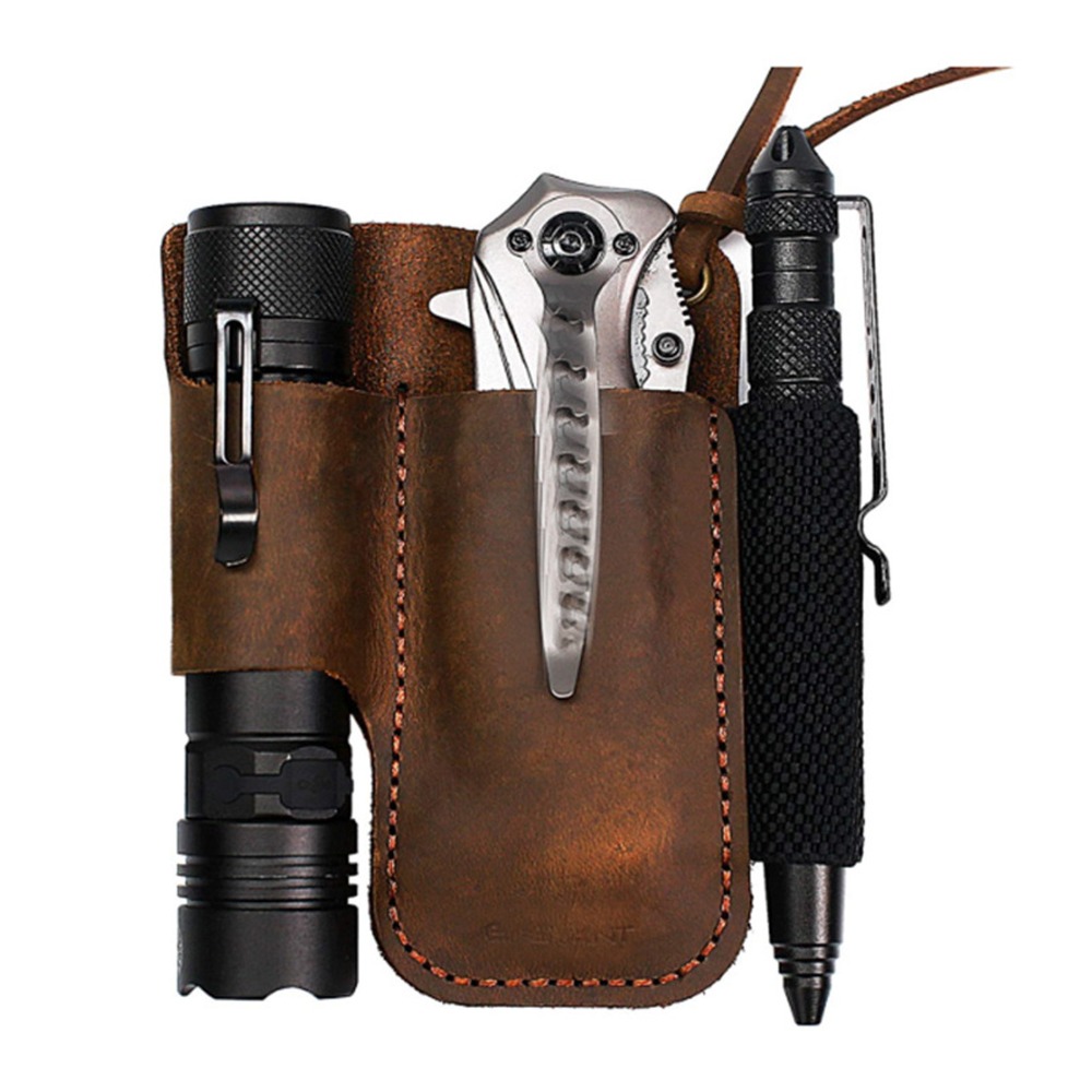 Bolsa Organizadora de Cinto ED - Leather Edc. Carry Pouch avaliação e preço
