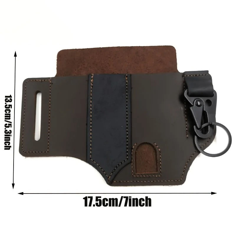 Bolsa de Cinto EDC em Couro PU - Edc Carry For Men avaliação e preço