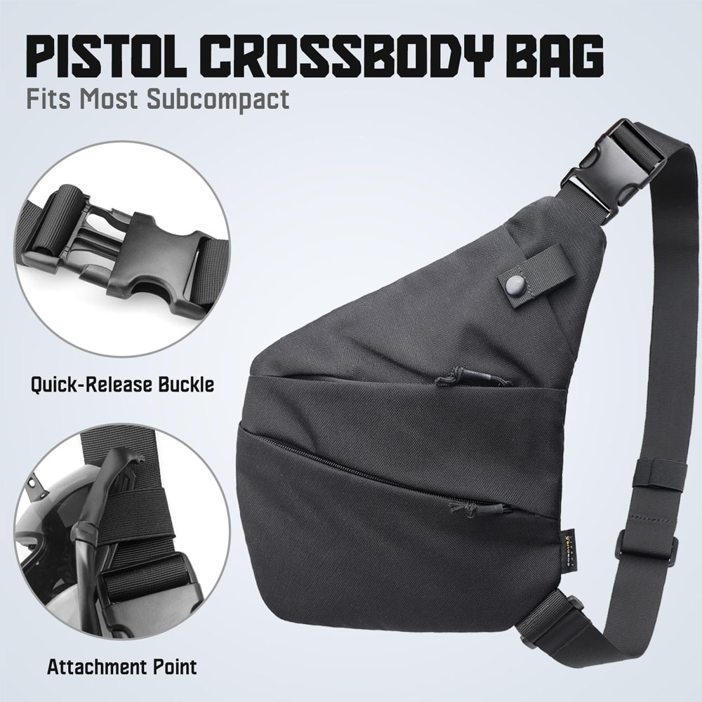 Bolsa de transporte tática esc - Edc Concealed Carry Sling Bag avaliação e preço