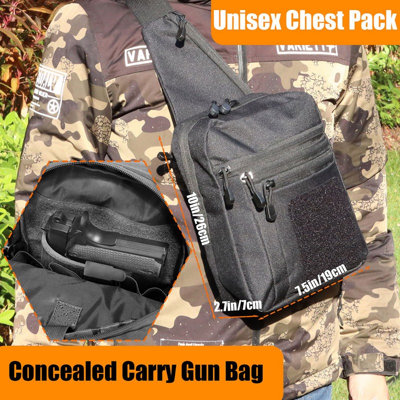 Novo saco de peito tático cold - Edc Carry Gun avaliação e preço