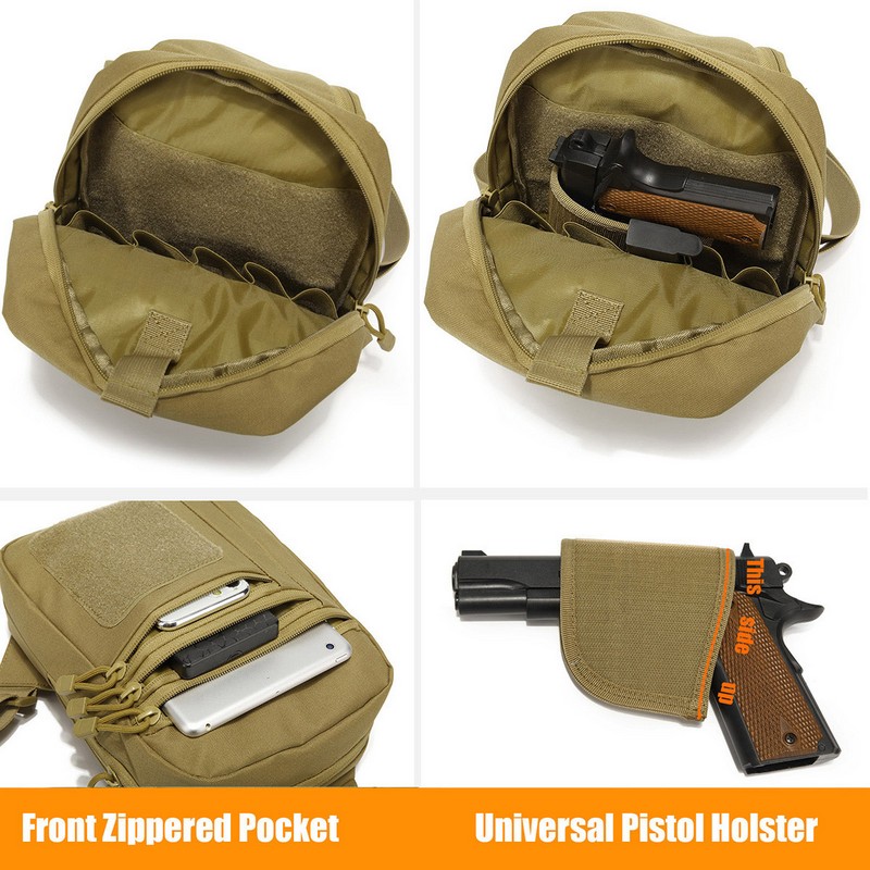Novo saco de peito tático cold - Edc Carry Gun avaliação e preço