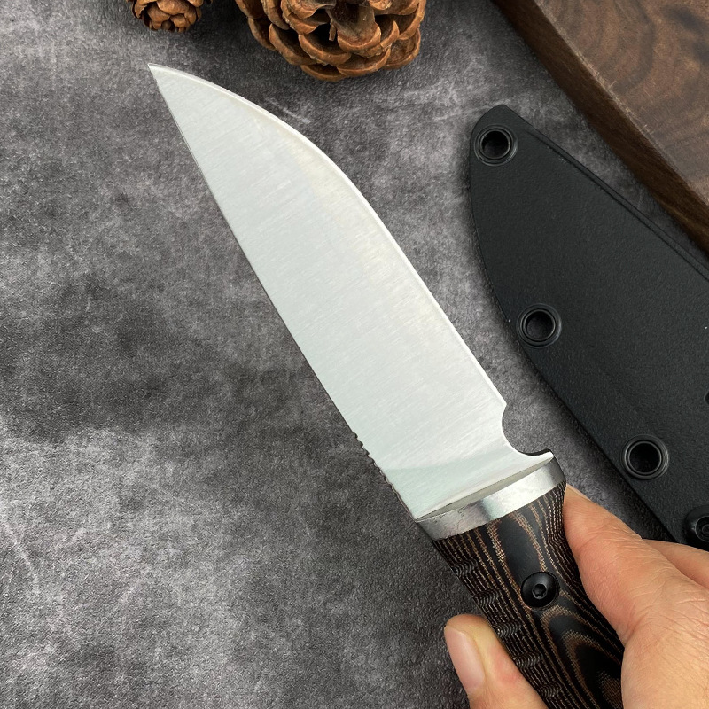 Faca reta d2 lâmina g10 alça e - Edc Fixed Blade Deep Carry avaliação e preço