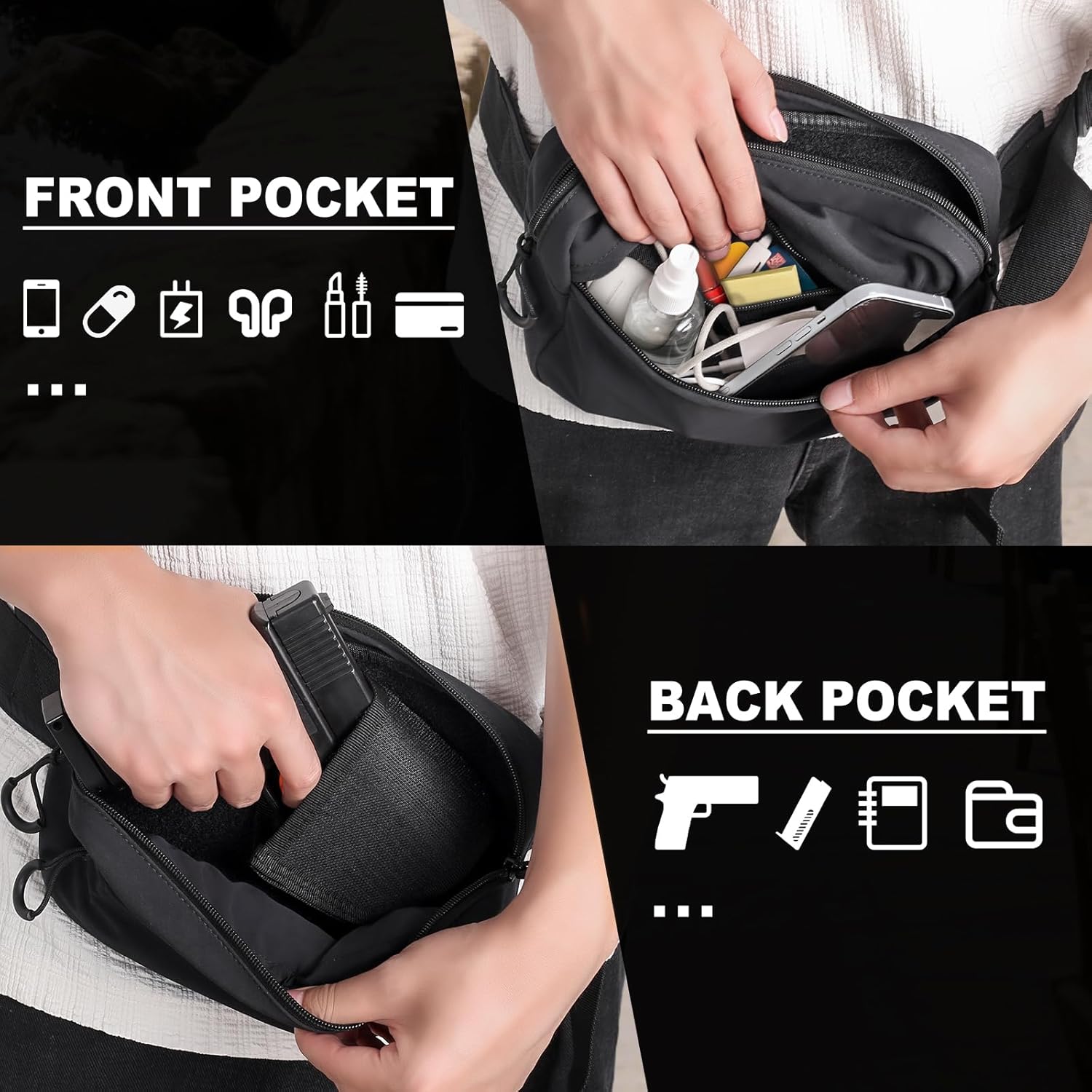 Pochete tática com coldre, bol - Edc Carry Gun avaliação e preço